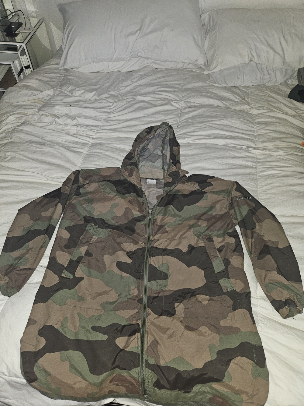 Columbia Women's Camo Hooded Lightweight Jacket